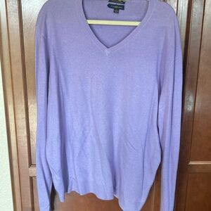 Estate cashmere club room sweater size large violet color